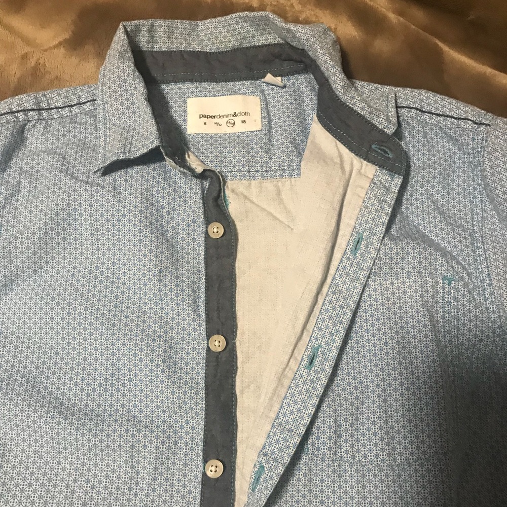 Paper Denim & Cloth short sleeve button down 14/16